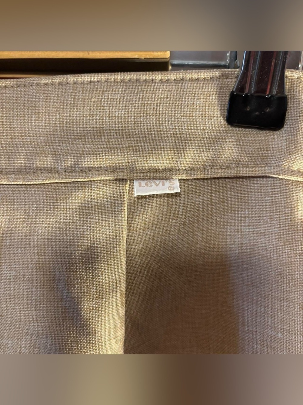 Vintage 70s Levi Strauss Bend Over Trouser Pants Sz 12 High Waist Straight Leg - Picture 5 of 8